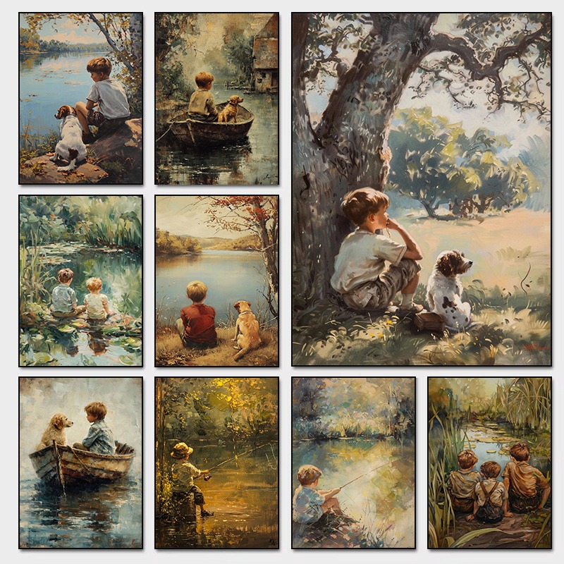 Outdoor Adventure For Kids - Poster artistico vintage per la camera