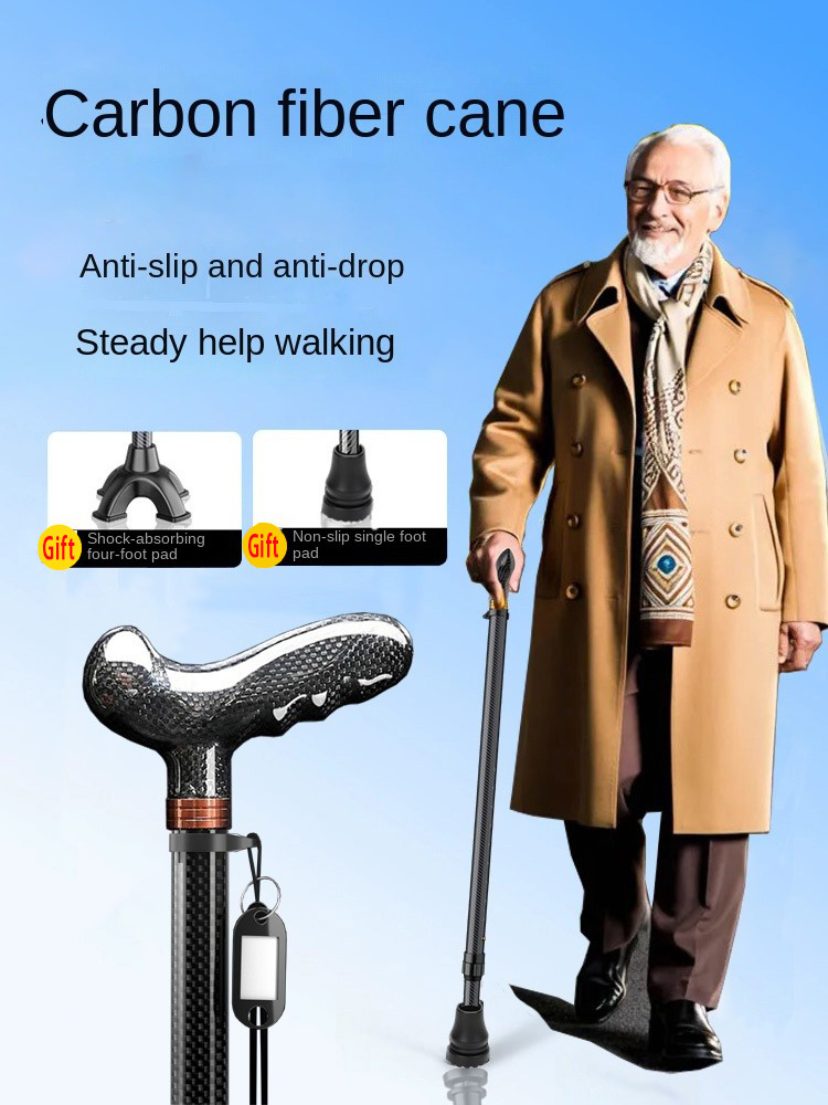 Trekking Pole Carbon - Bastone da Passeggio Retrattile in Carbonio