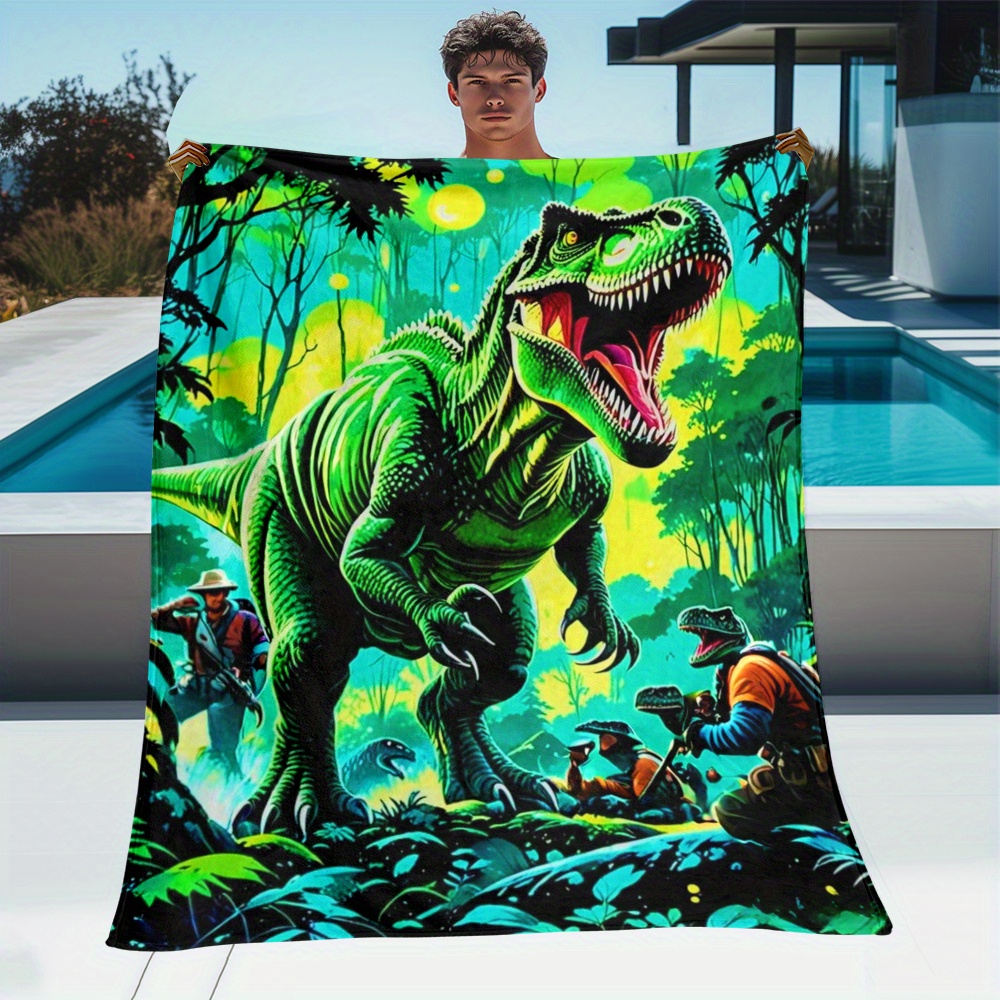 Outdoor Adventure For Kids - Dinosauro T Rex Jungle Adventure Coperta