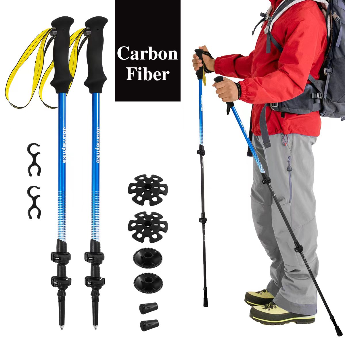 Bastone da Trekking in Fibra d - Trekking Pole Carbon recensione e prezzo