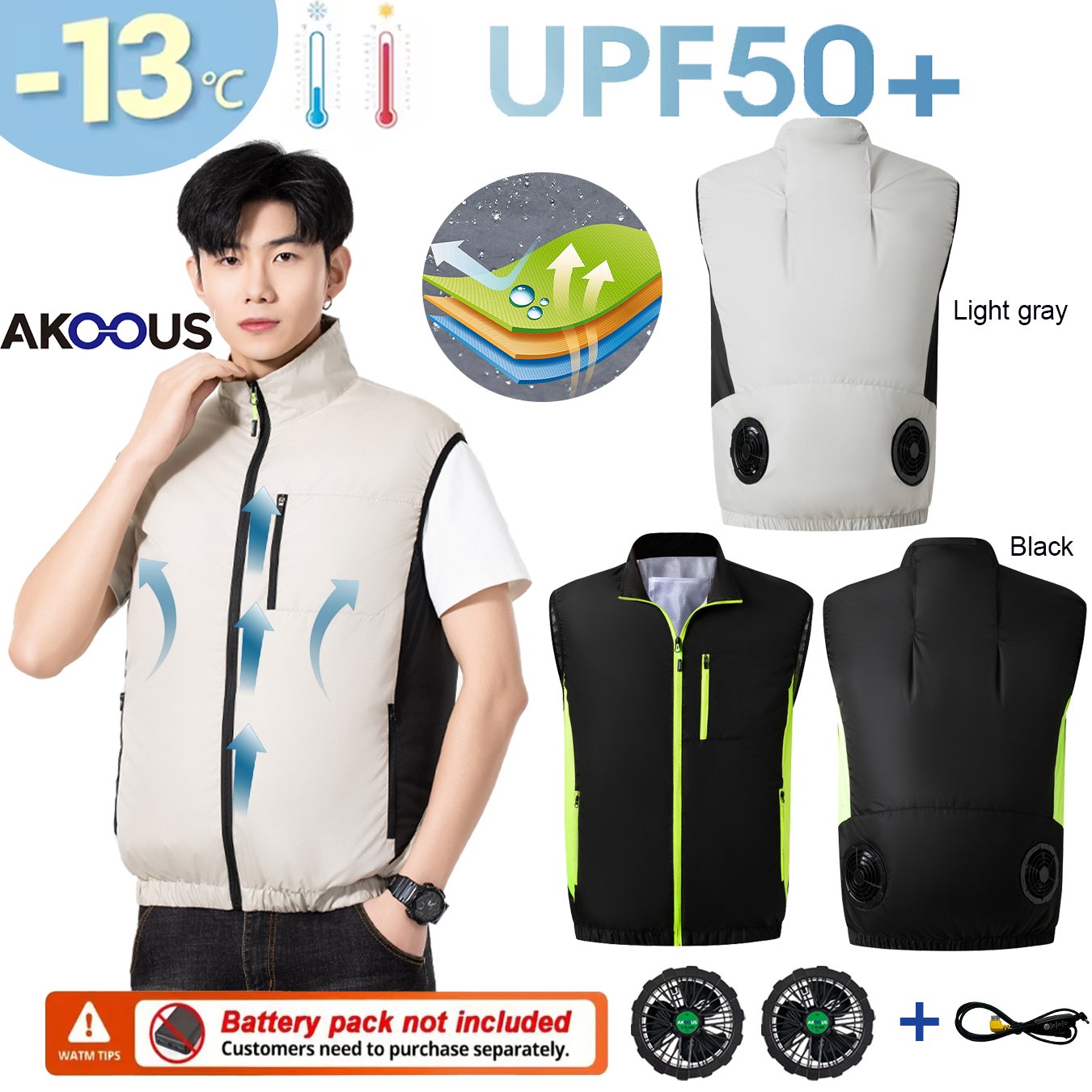 Gilet Refrigerante USB 12V 5V  - Outdoor Adventure Vest recensione e prezzo