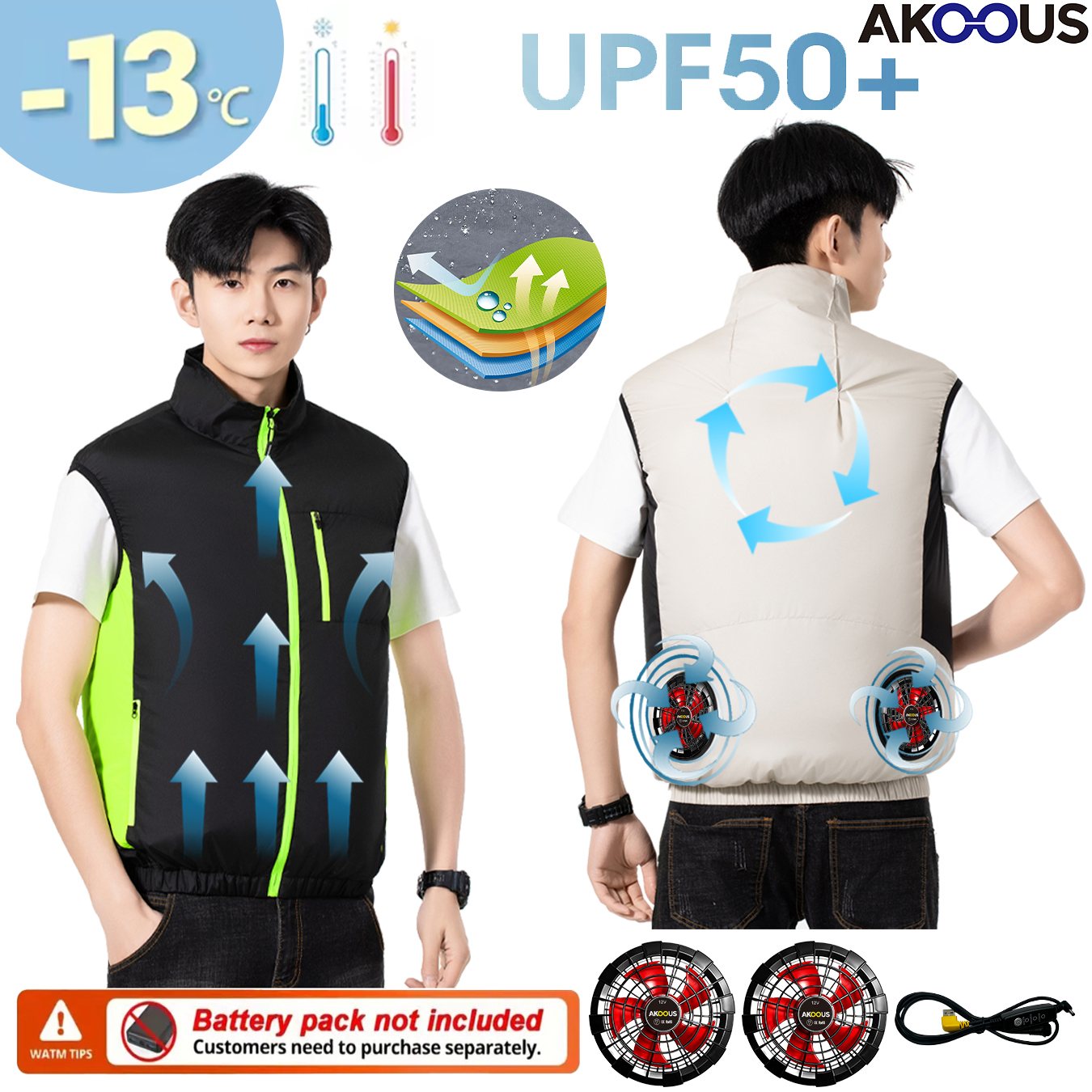 Gilet Refrigerante USB 12V 5V  - Outdoor Adventure Vest recensione e prezzo